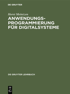 cover image of Anwendungsprogrammierung für Digitalsysteme